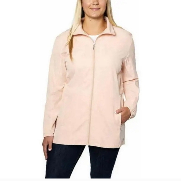 HANG TEN SPF 50 Lightweight Full Zip Jacket Outdoor Casual Activewear Coat beach - Picture 1 of 10